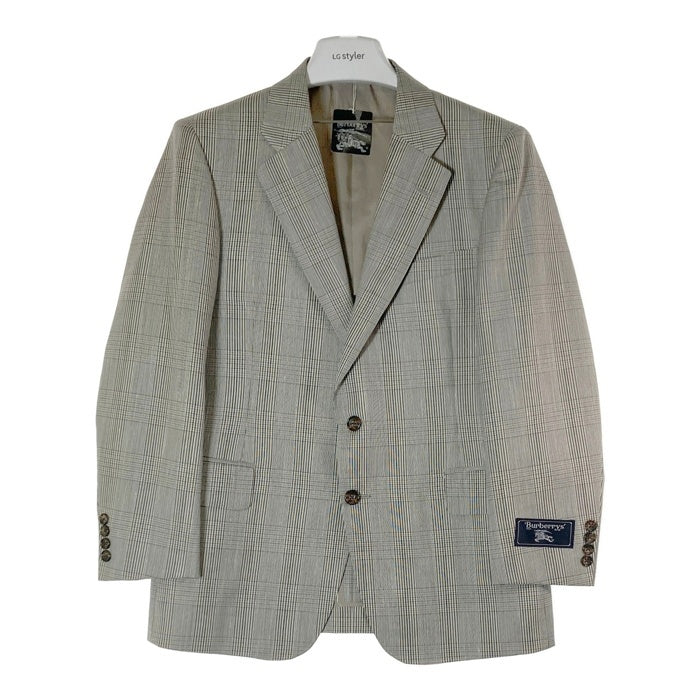 BURBERRYS バーバリーズ ウール シルク テーラードジャケット チェック グレー size165AB4 瑞穂店