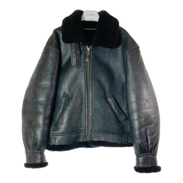 SCHOTT ショット 257S B-3 ムートン フライトジャケット ブラック size44※右袖ダメージあり 瑞穂店