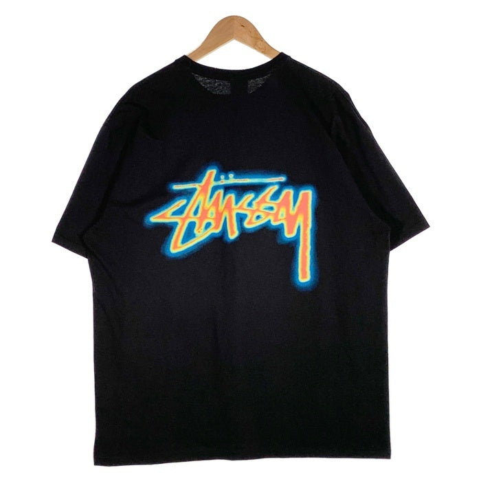 STUSSY ステューシー 24SS THERMAL STOCK TEE サーモグラフィー プリント Tシャツ ブラック Size XL 福生店