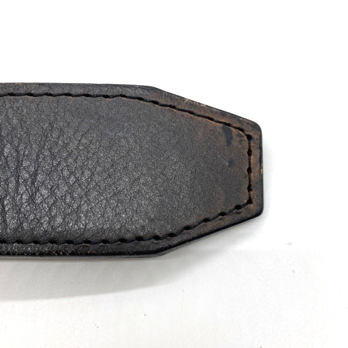 MORGAN HOMME モルガン スタッズ あぶり出し レザー ベルト ブラック 瑞穂店