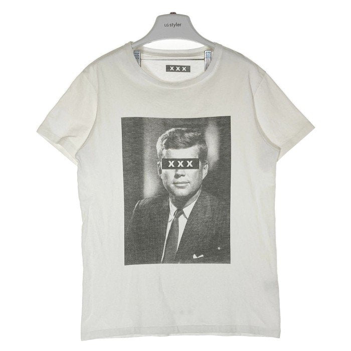 GOD SELECTION XXX ゴッドセレクション JFK ケネディ Tシャツ ホワイト size- 瑞穂店