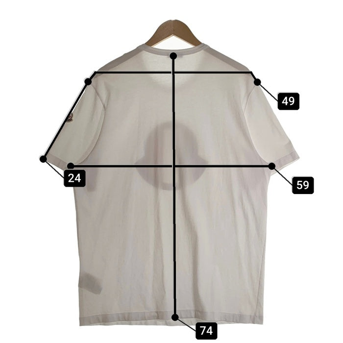 MONCLER モンクレール 21SS MAGLIA SS T-SHIRT 半袖 Tシャツ トリコロールロゴ ホワイト G10918C7B440 8390T Size XL 福生店