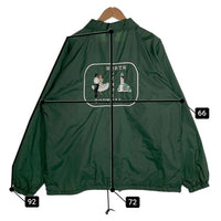 90`s FRANK HATTIE 刺繡 ナイロン コーチジャケット グリーン AUBURN SPORTSWEAR Size XL 福生店
