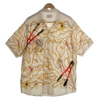 SUPREME シュプリーム 20AW Chains Rayon S/S Shirt チェインズ レーヨン 半袖 シャツ ナチュラル ゴールド Size L 福生店