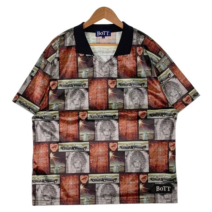 BoTT ボット 総柄プリント ゲームシャツ 半袖 ブラック マルチ 241BoTT06 Size XL 福生店