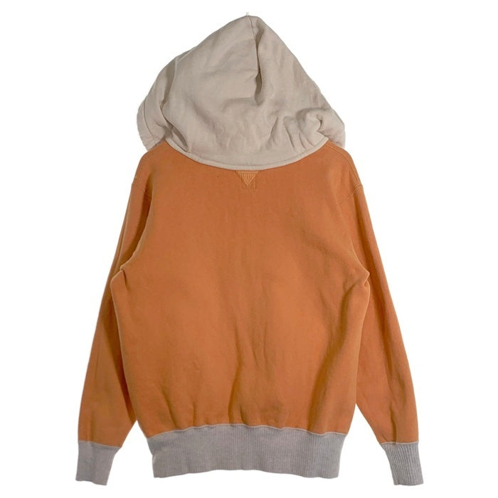 TOYS McCOY トイズマッコイ 5th AIR FORCE 2トーン 後付け スウェットパーカー オレンジ ホワイト Size L 福生店