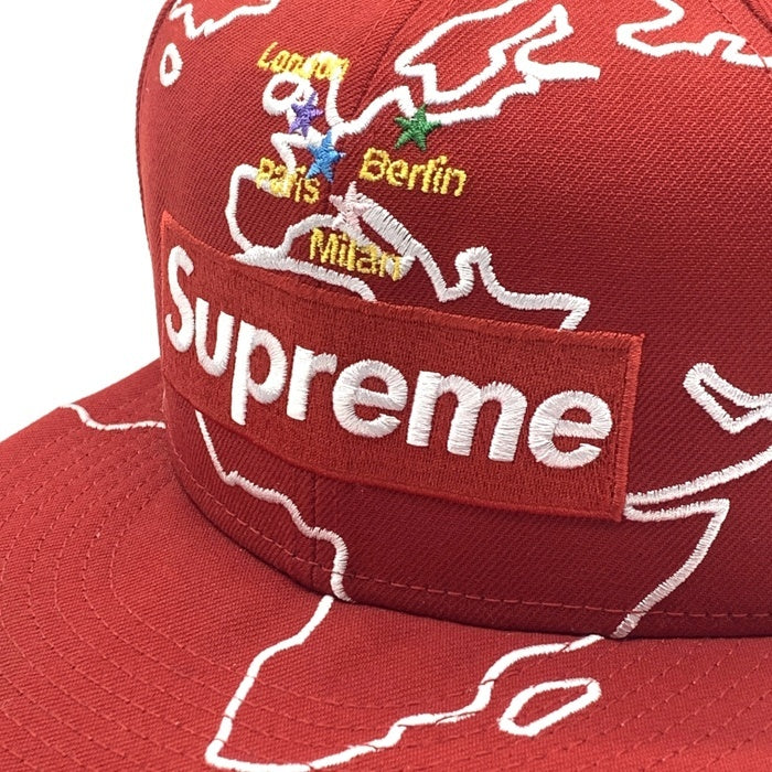 SUPREME シュプリーム 23AW Worldwide Box Logo New Era ワールドワイド ボックスロゴ ニューエラ ベースボールキャップ レッド Size 7 5/8 (60.6cm) 福生店