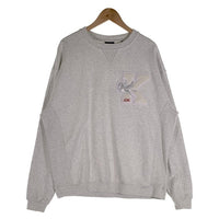 KITH キス クルーネックスウェットトレーナー ワッペン 前V アッシュグレー Size XL 福生店