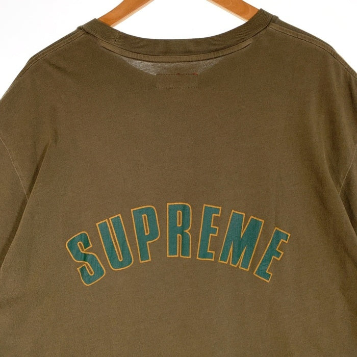 SUPREME シュプリーム 24SS Cracked Arc S/S Tee クラックドアーチロゴ ショートスリーブTシャツ プリント USED加工 オリーブ Size XXL 福生店