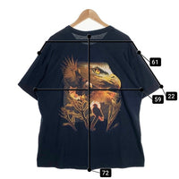 Eagle&Bike Print Tee イーグル バイク プリントTシャツ ブラック size XL 相当 福生店
