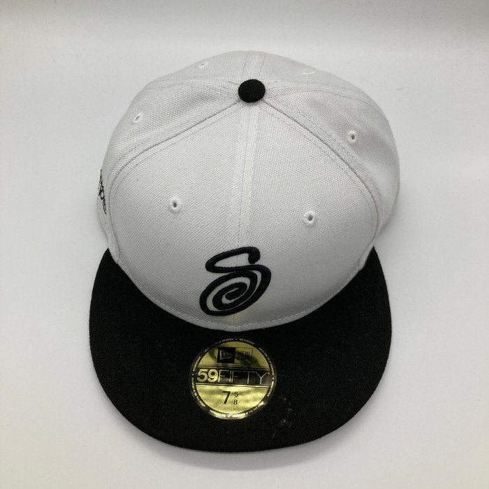 STUSSY ステューシー x New Era ニューエラ 1311008 CURLY S 59FIFTY CAP カーリーS キャップ ホワイト size60.6cm 瑞穂店