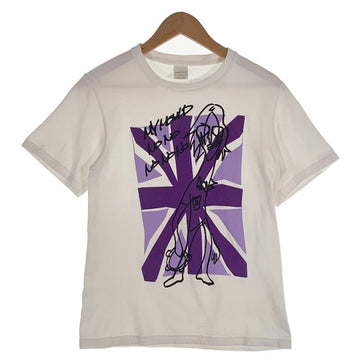 NUMBER(N)INE ナンバーナイン 01SS タイム期 ユニオンジャック プリントTシャツ ジョンレノン ホワイト Size 2 福生店