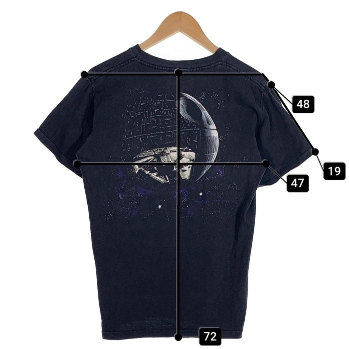 90's STAR WARS スターウォーズ プリントTシャツ ブラック Changes USA製 Size XL (実寸M-L相当) 福生店