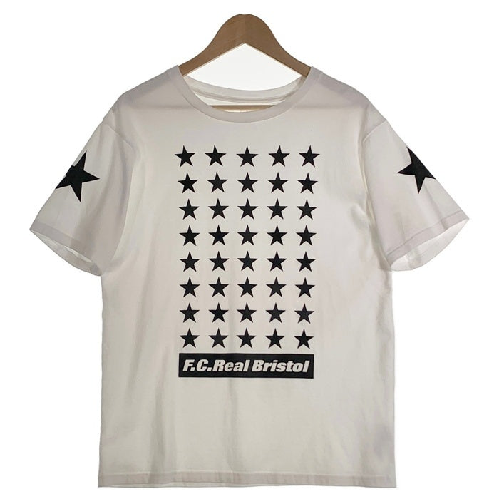 F.C.Real Bristol エフシーレアルブリストル 19AW 42 STARS TEE プリントTシャツ ホワイト FCRB-192071 Size M 福生店