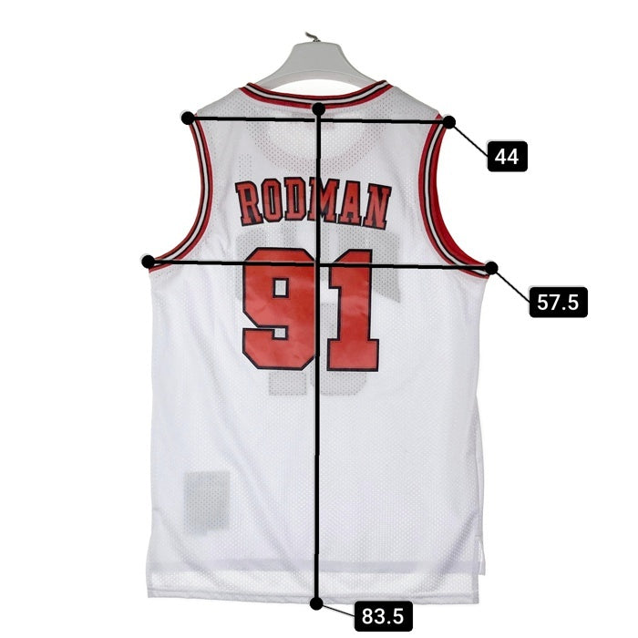 Mitchell&Ness ミッチェルアンドネス Dennis Rodman ロッドマン 91 ユニフォーム ホワイト size48 瑞穂店