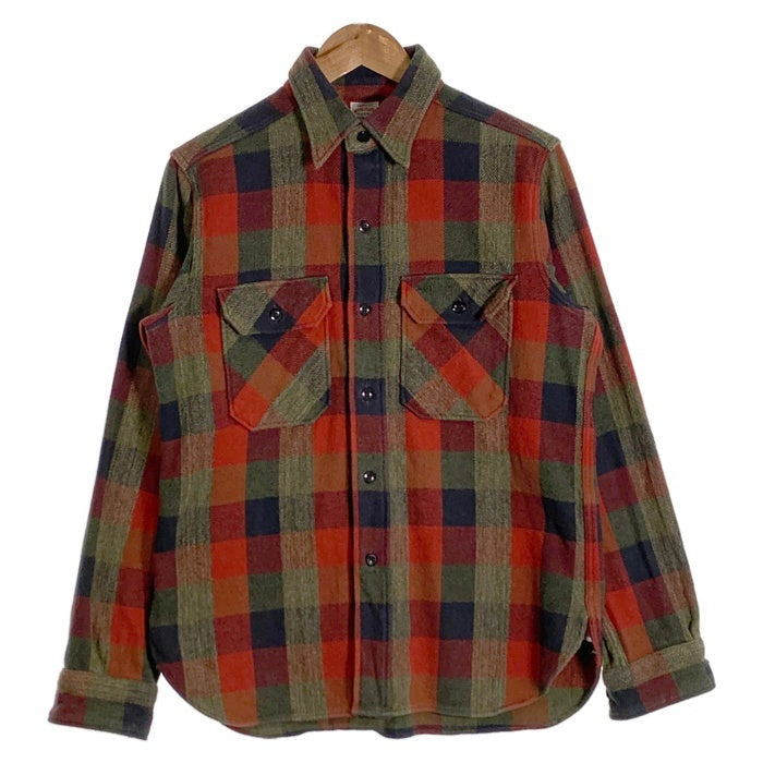 WAREHOUSE ウエアハウス ヘビーフランネルチェックシャツ レッド グリーン Size M 福生店