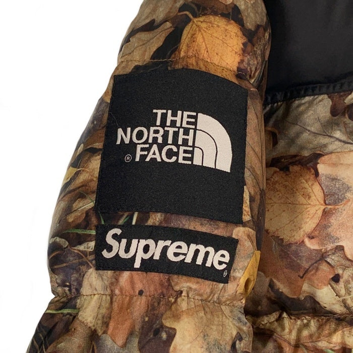SUPREME シュプリーム 16AW THE NORTH FACE ノースフェイス Leaves Nuptse Jacket ヌプシジャケット リーブス ダウン ND51602I Size S 福生店