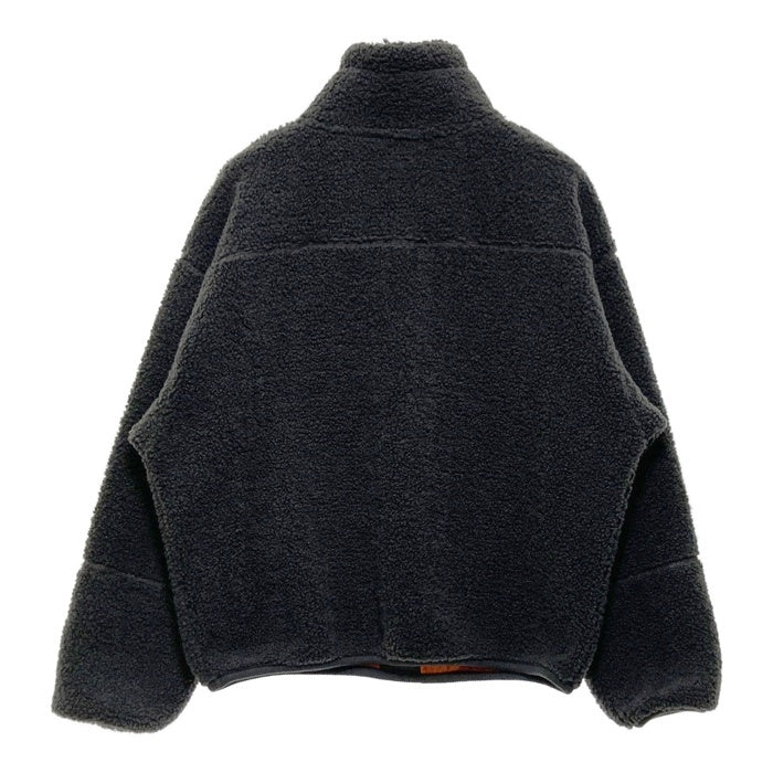 AVIREX  アヴィレックス 602919302 STAND HALF ZIP BOA PULLOVER ハーフジップ ボア フリースジャケット グレー sizeF 瑞穂店