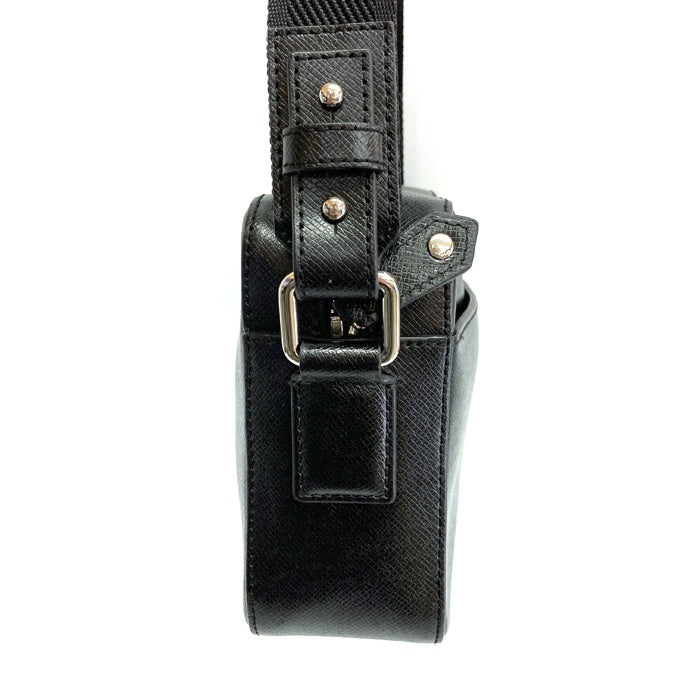 Vivienne Westwood ヴィヴィアンウエストウッド レザー スクエアショルダーバッグ ブラック 瑞穂店