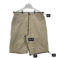 BUZZ RICKSON'S バズリクソンズ U.S.ARMY チノトラウザーショーツ ショートパンツ ベージュ Ｍ品番 Size w82cm 瑞穂店
