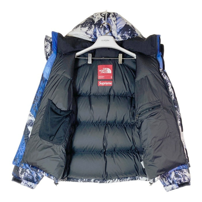 SUPREME シュプリーム NF0A3LHQ 17AW ×THE NORTH FACE ザノースフェイス マウンテンバルトロダウンジャケット 雪山 ホワイト ブルー sizeM 瑞穂店