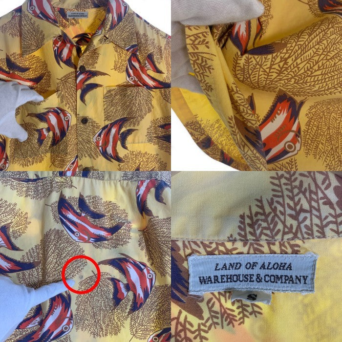 WAREHOUSE ウエアハウス コットン アロハシャツ イエロー Size S 福生店