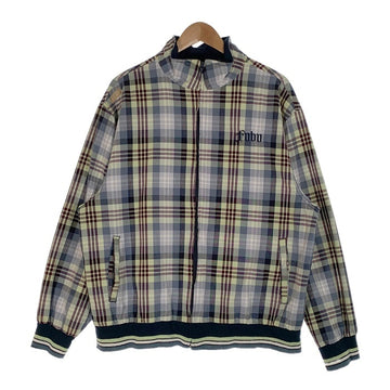 FUBU フブ チェック柄 ジップアップリブブルゾン ジャケット マルチ Size L 福生店