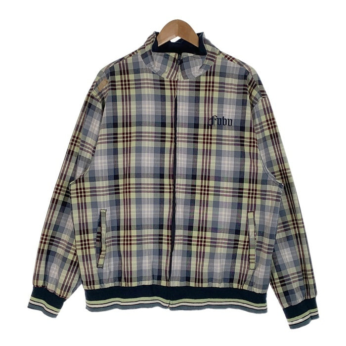 FUBU フブ チェック柄 ジップアップリブブルゾン ジャケット マルチ Size L 福生店