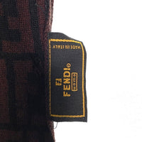 FENDI UOMO フェンディ ズッカ柄 マフラー ブラウン ブラック 福生店