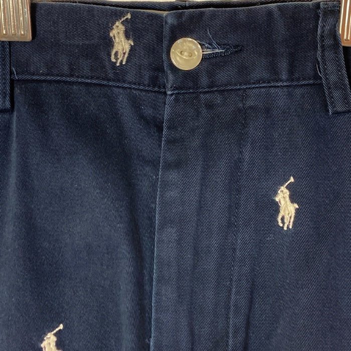 Polo by Ralph Lauren ポロバイラルフローレン ポニー総柄 チノ ハーフパンツ ネイビー size36 瑞穂店