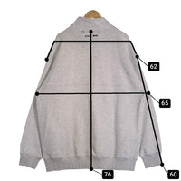 HUF ハフ FR2 ハーフジップ スウェット アッシュグレー Size 2XL 福生店