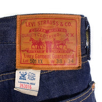 LEVI'S リーバイス 501XX ボタン裏3105 復刻 1933年 ボタンフライ 赤耳 セルビッチ デニム パンツ L インディゴ 33501-0049 日本製 Size W38 福生店