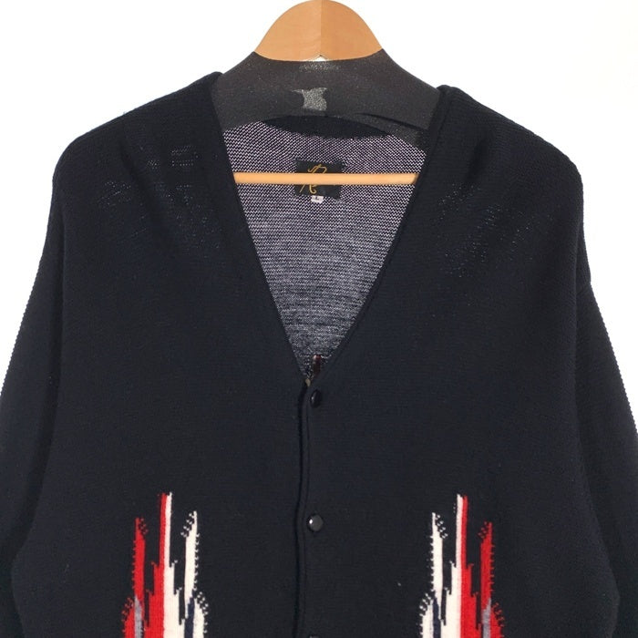 Needles ニードルズ V Neck Cardigan - Chimayo Vネックカーディガン チマヨ ウール ブラック OT268 Size L 福生店