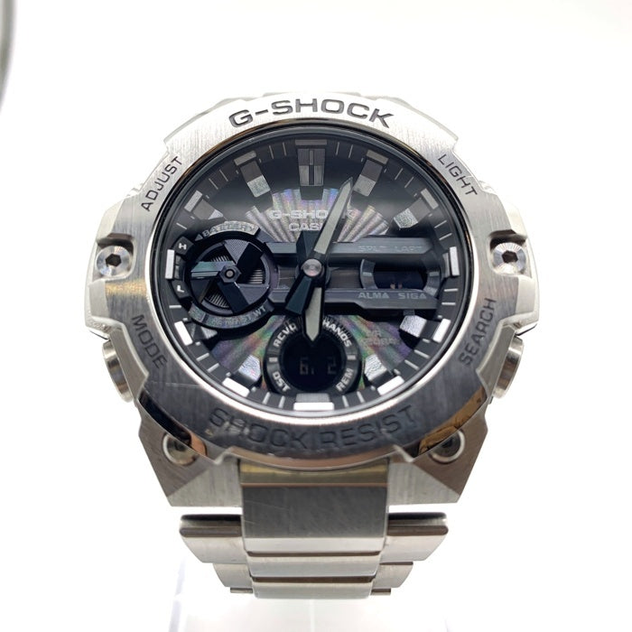 CASIO カシオ G-SHOCK G-STEEL デジアナ タフソーラー 腕時計 メタルバンド シルバー GST-B400 福生店