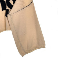 RAF SIMONS ラフシモンズ 19AW Virgin Wool Oversized RS Sweater ウールニット オーバーサイズ クロップドセーター クリーム Size M 福生店