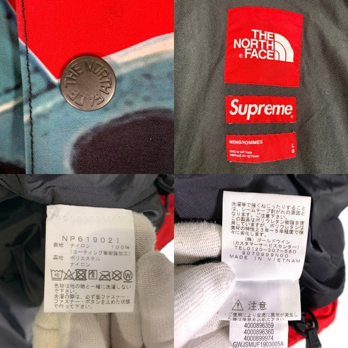 SUPREME シュプリーム 19AW THE NORTH FACE ノースフェイス Statue Of Liberty Mountain Jacket 自由の女神 マウンテンジャケット パーカー レッド NP61902I Size L 福生店