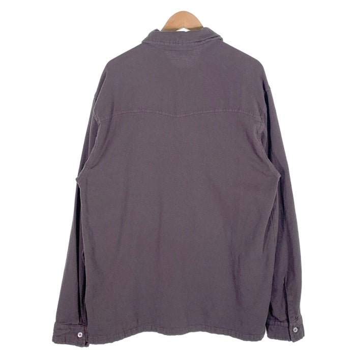90's THOUSAND MILE サウザンドマイル コットンシャツ チャコールグレー USA製 Size L 福生店