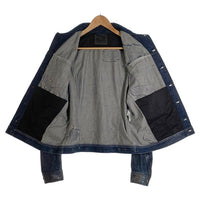 DIESEL ディーゼル ダメージ加工 デニムトラッカージャケット インディゴ Size L 福生店