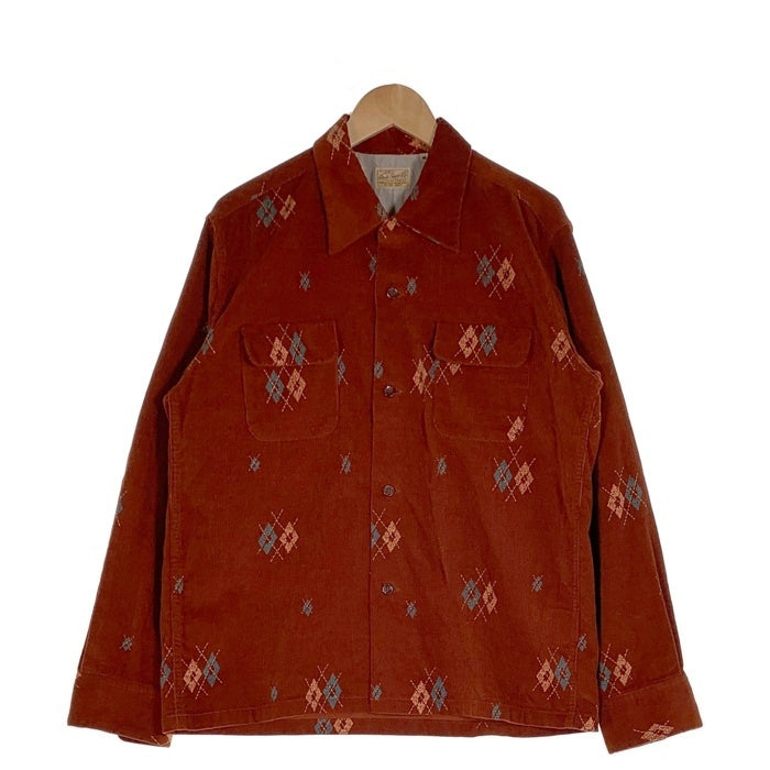 Style Eyes スタイルアイズ アーガイル コーデュロイシャツ ブラウン SE28749 Size M 福生店