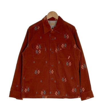 Style Eyes スタイルアイズ アーガイル コーデュロイシャツ ブラウン SE28749 Size M 福生店