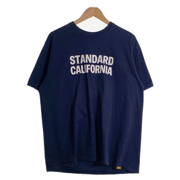 STANDARD CALIFORNIA スタンダードカリフォルニア SD US COTTON LOGO T ロゴプリント Tシャツ ネイビー Size XL 福生店