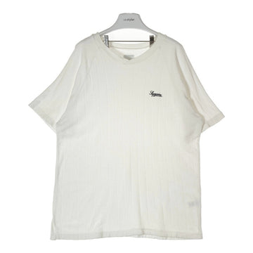 Supreme シュプリーム Terry Pin Stripe S/S Top パイル地 ピンストライプ Tシャツ ホワイト sizeL 瑞穂店