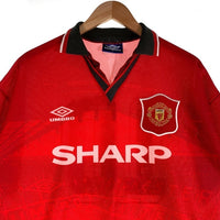 90's UMBRO アンブロ MANCHESTER UNITED マンチェスターユナイテッド ゲームシャツ ユニフォーム SHARP レッド Size M 福生店