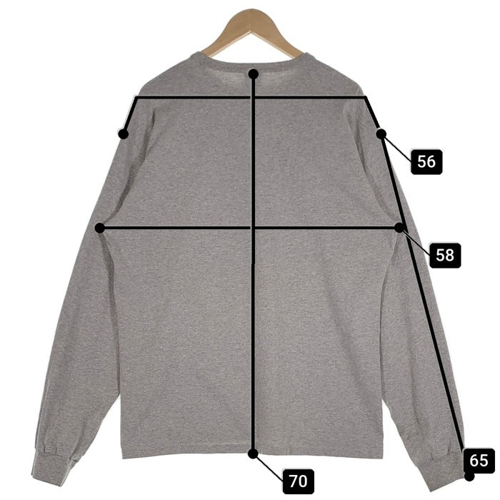NEW BALANCE ニューバランス WTAPS ダブルタップス AW ACADEMY LS TEE 長袖 Tシャツ グレー Size L 福生店
