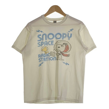 TOYS McCOY トイズマッコイ SNOOPY スヌーピー SPACE RADIO STATION プリントTシャツ オフホワイト TMC2441 Size L 福生店