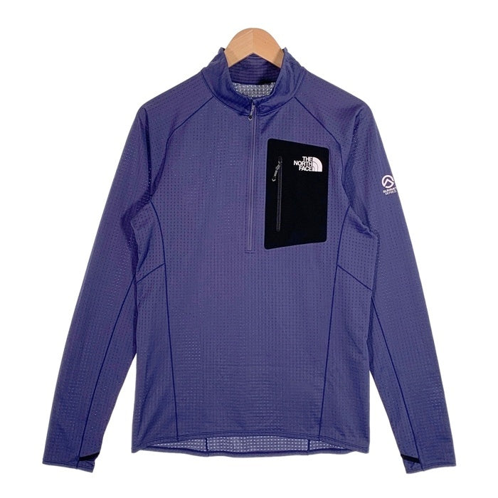 THE NORTH FACE ノースフェイス Expedition Dry Dot Zip High エクスペディション ドライドットジップハイ 長袖 Tシャツ ロンT ケイブブルー NT12122 Size L 福生店