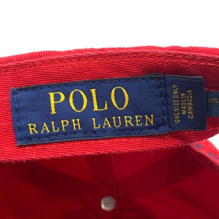 POLO RALPH LAUREN ポロラルフローレン ポロベアー 6パネル キャップ レッド 福生店