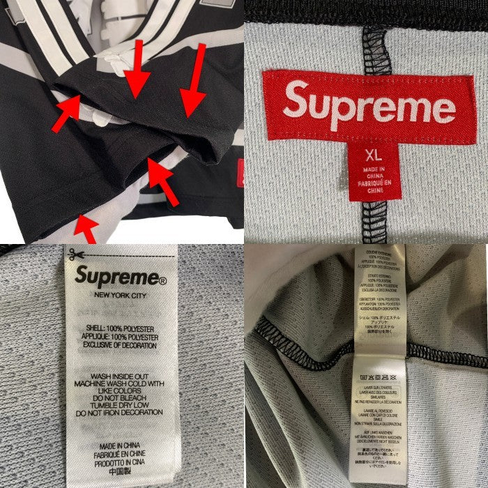 SUPREME シュプリーム 23AW Bones Hockey Jersey ボーンズ ホッケージャージ トップ ブラック Size XL 福生店