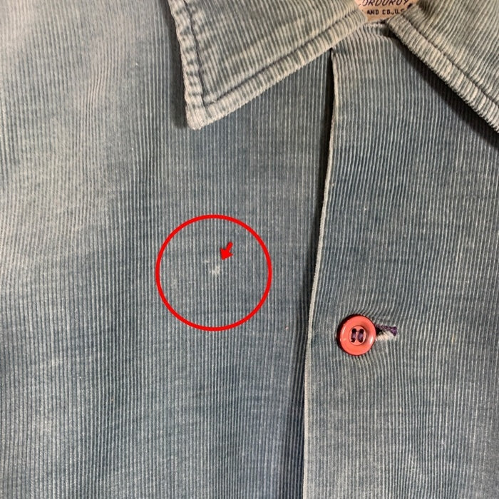60's PILGRIM ピルグリム オープンカラー コーデュロイシャツ グリーン Size M 福生店