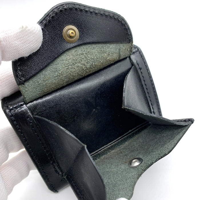 Dual デュアル EDIT エディット サドルプルアップコンパクトウォレット レザー ブラック (DCr-1040) 福生店